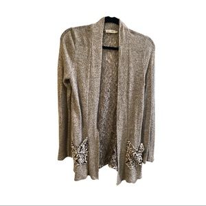 Detailed lace cardigan